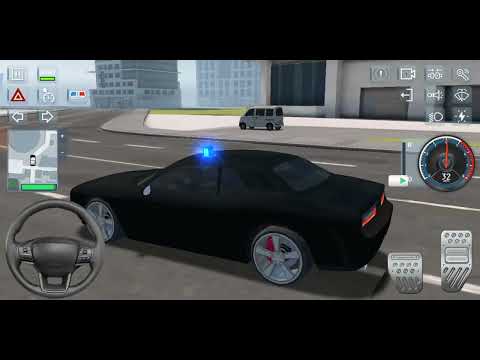 Dodge Challenger Police Car Chase Cop Simulator - Crime Transport Prisoner Driving