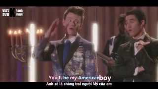 [Lyrics+Vietsub] GLEE - American Boy from &quot;The Untitled Rachel Berry Project&quot;