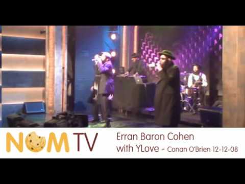 Y-Love w/ Erran Baron Cohen on Conan O'Brien (behind the scenes) EXCLUSIVE for NOMTV!