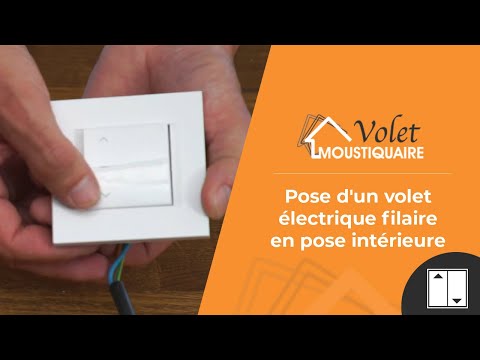 Volet Roulant H120 cm x L100 cm ALU Electrique Filaire - Blanc