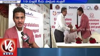 Nishchal Narayanam bags the "Youngest Mentor of the World" Record | V6 News