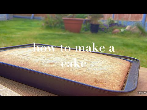 how to make a cake 🍰