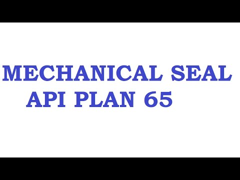 MECHANICAL SEAL API PLAN 65 | Rotating and Static Equipments