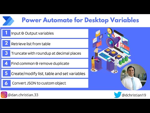 Power Automate Desktop Variables Power Automate Desktop Variables