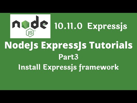 Nodejs tutorial expressjs framework for nodejs part3