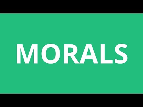 Part of a video titled How To Pronounce Morals - Pronunciation Academy - YouTube