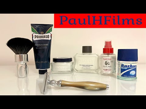 Haryali London DE Razor | Proraso Blue Shaving Cream