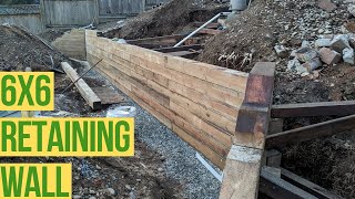 How TO Build A 6X6 Retaining WALL