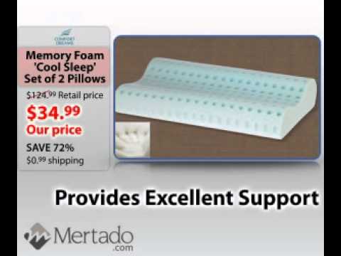 Memory Foam 'Cool Sleep' Super Soft Shoulder Contour Pillows (Set of 2)