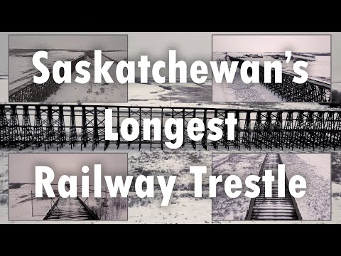 Saskatchewan's Longest Railway Trestle - Meskanaw, Saskatchewan, Canada - 2020-01-25 🇨🇦