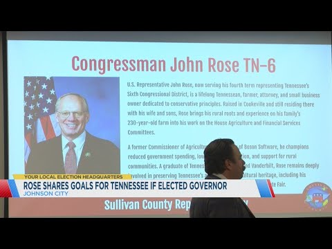 John Rose shares goals for Tennessee if elected governor