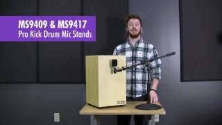 Video thumbnail for MS9409 & MS9417 Pro Kick Drum Mic Stands by On-Stage