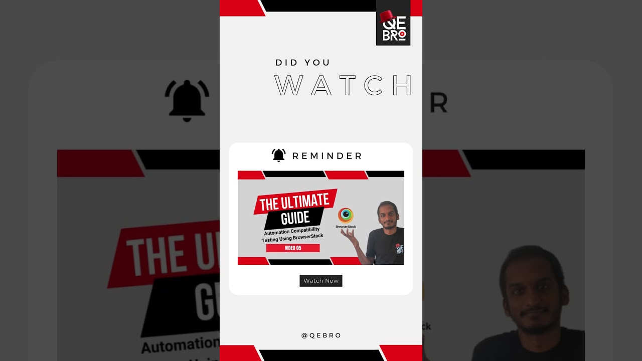 The Ultimate Guide to Automation Compatibility Testing Using BrowserStack #qa #qe #compatibility