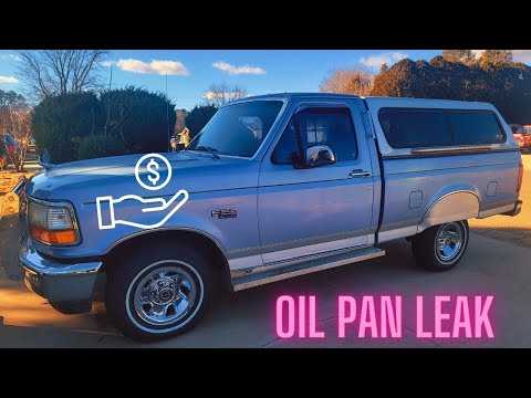 I fixed the oil leak on my 1996 F150 4.9/ oil pan gasket replacement.