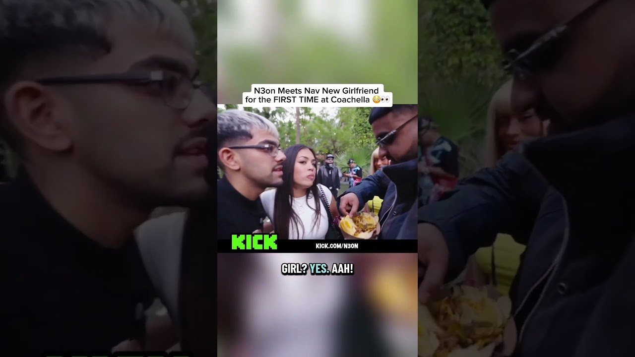 N3on Meets Nav New Girlfriend for the FIRST TIME at Coachella 😳👀 #nav #n3on #viral