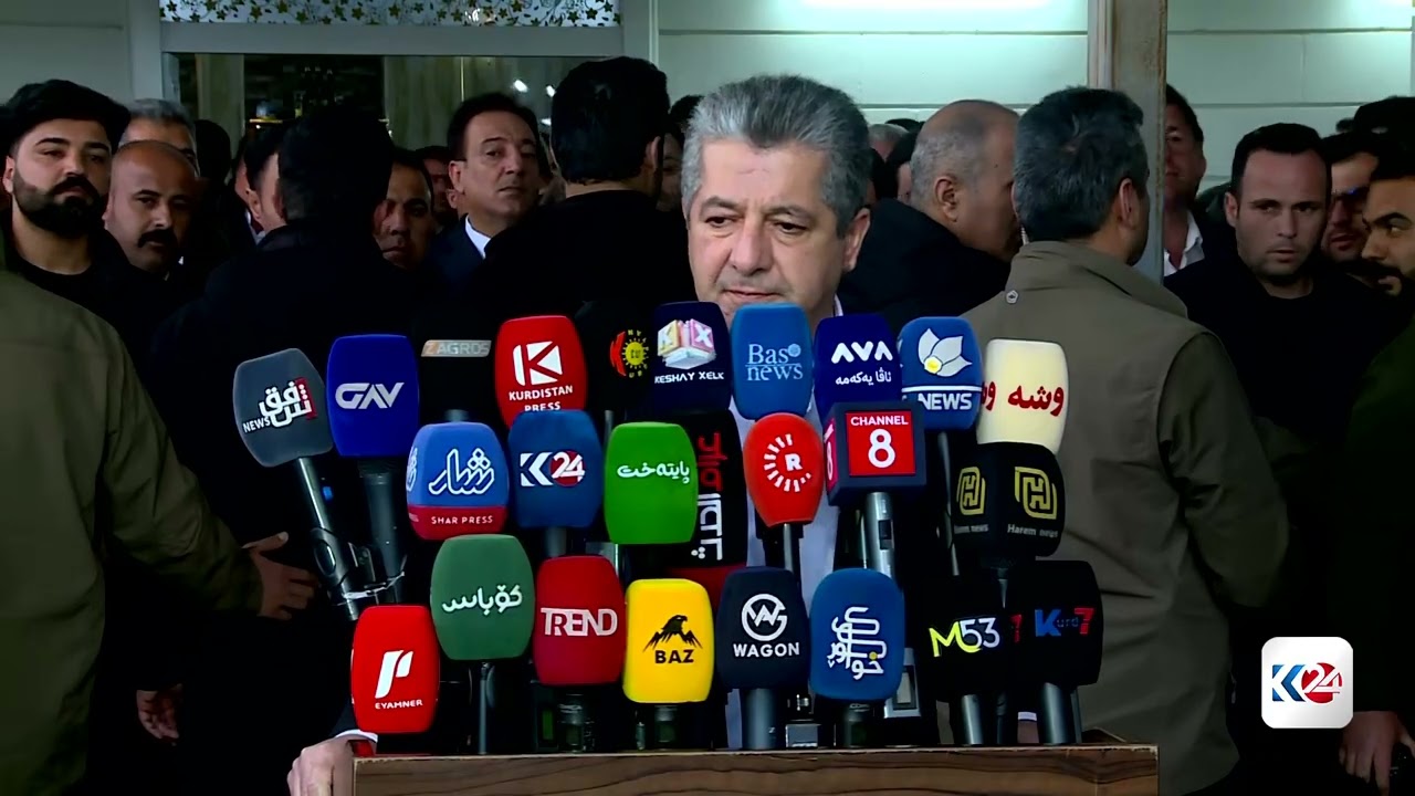 ڤیدیۆ | کۆنگرەی ڕۆژنامەوانی سەرۆکوەزیران مەسرور بارزانی لەبارەی هێرشەکانی سەر هەرێمی کوردستان