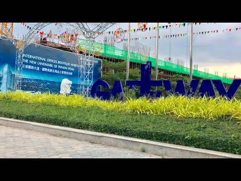 [4K]The Gateway Condos  Phnom Penh Cambodia (Under Construction 2) 2017