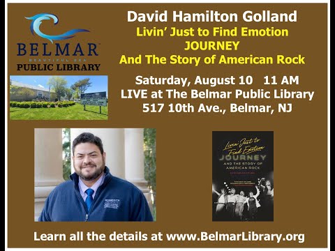 AUTHORTIME with David Hamilton Golland - Belmar Public Library