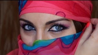 Смотреть онлайн Сочный макияж в арабском стиле