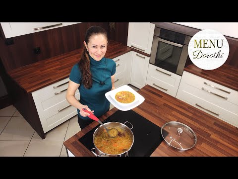 Doskonała grochówka. Przepis na domową zupę grochową. Grochówka wojskowa na wędzonce. MENU Dorotki.