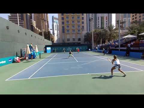 Dubai 100k+H Doubles final. Alena Fomina, Valentina Ivakhnenko  / Reka Jani, Cornelia Lister 7:5 6:2