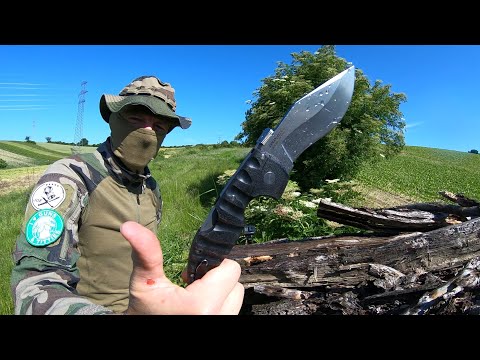 COLD STEEL SPARTAN - PLAIN EDGE - KNIFE DESTRUCTION TEST PART II - UNTIL IT BREAKS - AUS10A STEEL