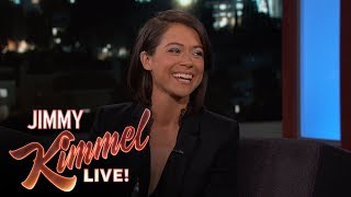 Tatiana au Jimmy Kimmel Live - Son dmnagement  LA (juin 2017)