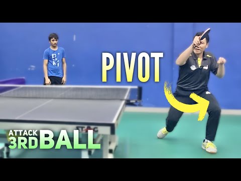 Improved 3rd Ball Attack Serve - do Forehand Pivot