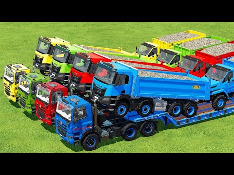 LOAD STONES & TRANSPOR WITH URAL, VOLVO & TATRA PHOENI TRUCK - Farming Simulator 22