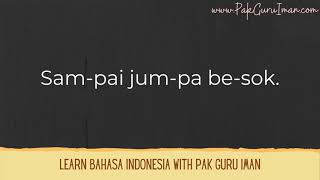 Download lagu How to Pronounce Sampai Jumpa Besok mp3