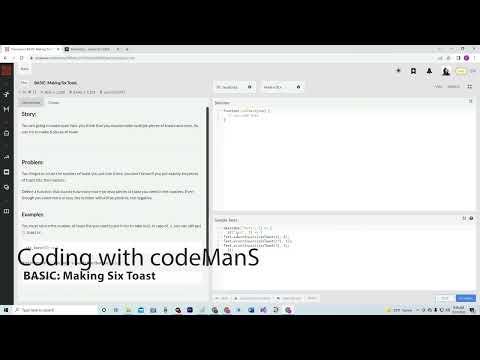 Codewars Javascript Basic Making Six Toast