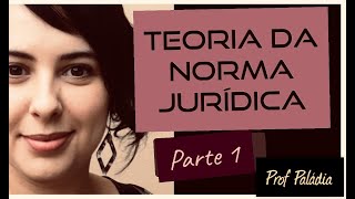 Teoria da norma jurídica | Parte 1