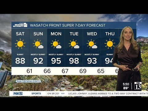 Utah's Weather Authority | Hot, dry weekend - Friday, June 24 evening forecast