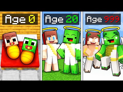 JJ and Mikey: BIRTH TO GOD Evolution in Minecraft - Maizen
