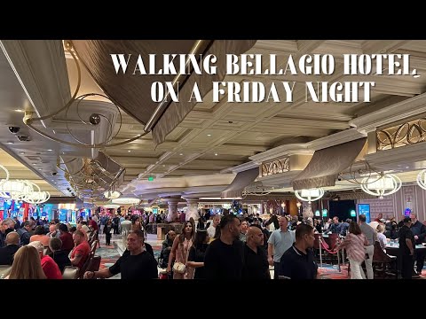 Walking Bellagio Hotel & Casino on a Friday Night 10/7/22 | Las Vegas Hotel Walk-Through