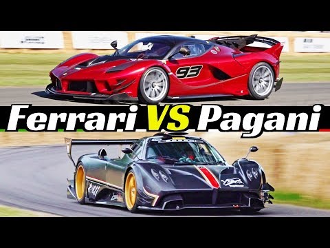 Ferrari FXXK EVO Vs Pagani Zonda Revolución - The ULTIMATE V12 N/A Engine Sound Battle! - FOS 2019