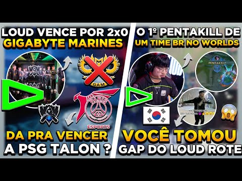 LOUD FAZ HISTORIA WORLDS COM VITORIA ! BOT GAP vs GAM COM PENTAKILL HISTORICO do ROUTE