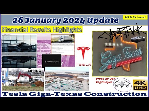 Cybertrucks Moving, W Superchargers & Boring Machine Setup! 26 Jan 2024 Giga Texas Update (11:35AM)
