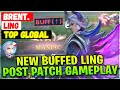 MANIAC!! Buffed Ling New Patch Gameplay [ Top Global Ling ] Brent. - Mobile Legends Emblem And Build