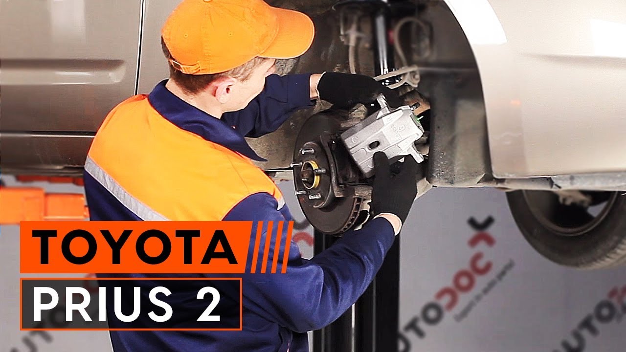 Kuinka Vaihtaa Jarrusatula Eteen Toyota Prius 2 autoon Vaihto ohje