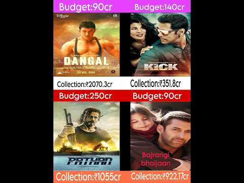 Dangal vs Pathan vs Bajrangi bhaijaan vs Kick |Box office collection Comparison #shorts
