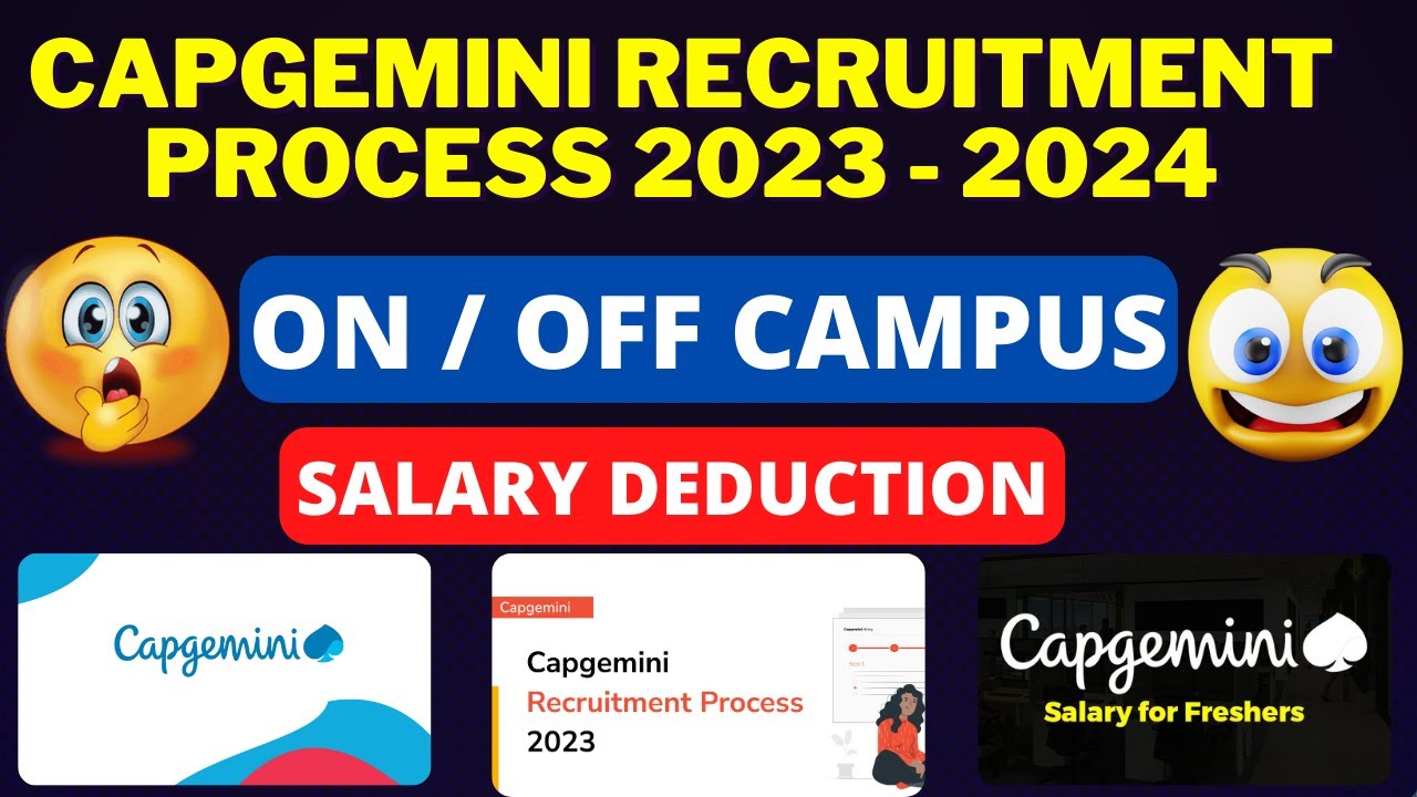 Capgemini recruitment process 2023 - 2024 | 7.5 lpa Capgemini offering | Off Campus and On Campus
