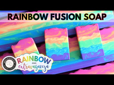 Rainbow Fusion Soap | RAINBOW EXTRAVAGANZA 2020 | MO River Soap