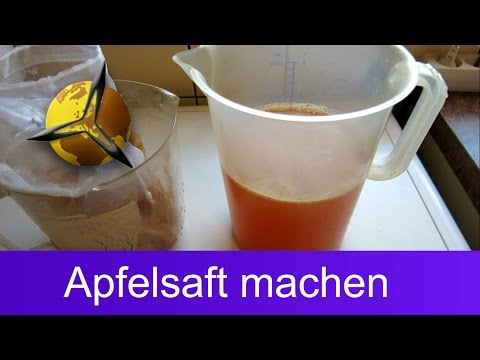 Apfelsaft naturtrüb selber machen / herstellen