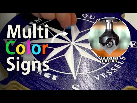 How to Make a 2 Color CNC Sign | ToolsToday Video