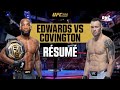 Résumé UFC 296 : Une fin de combat de FOLIE entre Edwards et Covington pour la ceinture des -77kg