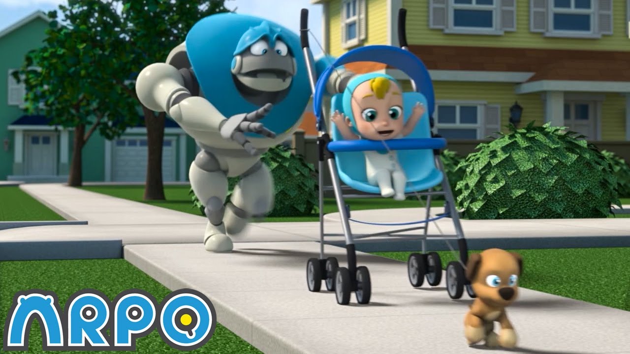 ベビーカーをつかまえろ！！！わんちゃんをとめて！！ | ロボットのアルポ | 幼児向けアニメ| 教育アニメ