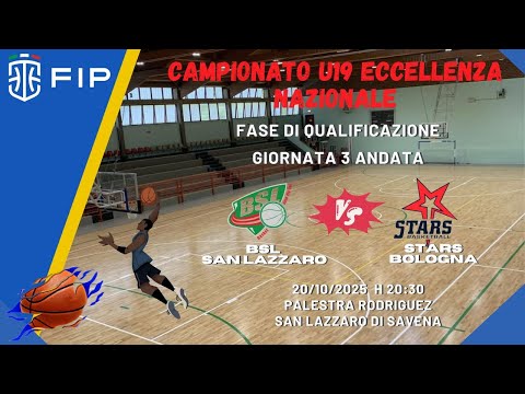 FIP U19 Ecc. Prima Fase 3° Andata 20/10/2025: BSL San Lazzaro - Stars