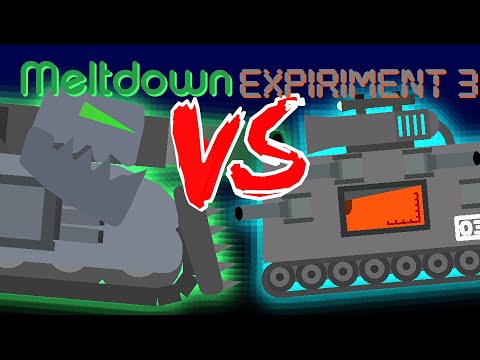 Gladiator battles: Meltdown VS Experiment 3 - Cartoons about tanks