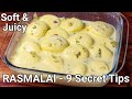 Rasmalai & Rabdi Halwai Style with 9 Secret Tips - Spongy & Juicy | Bengali Rasomalai Chenna Mithai